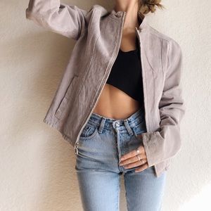Chic Suede Leather Jacket